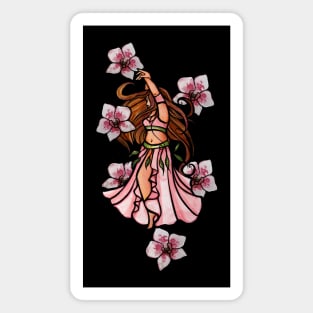 Belly Dancer Orchid Magnet